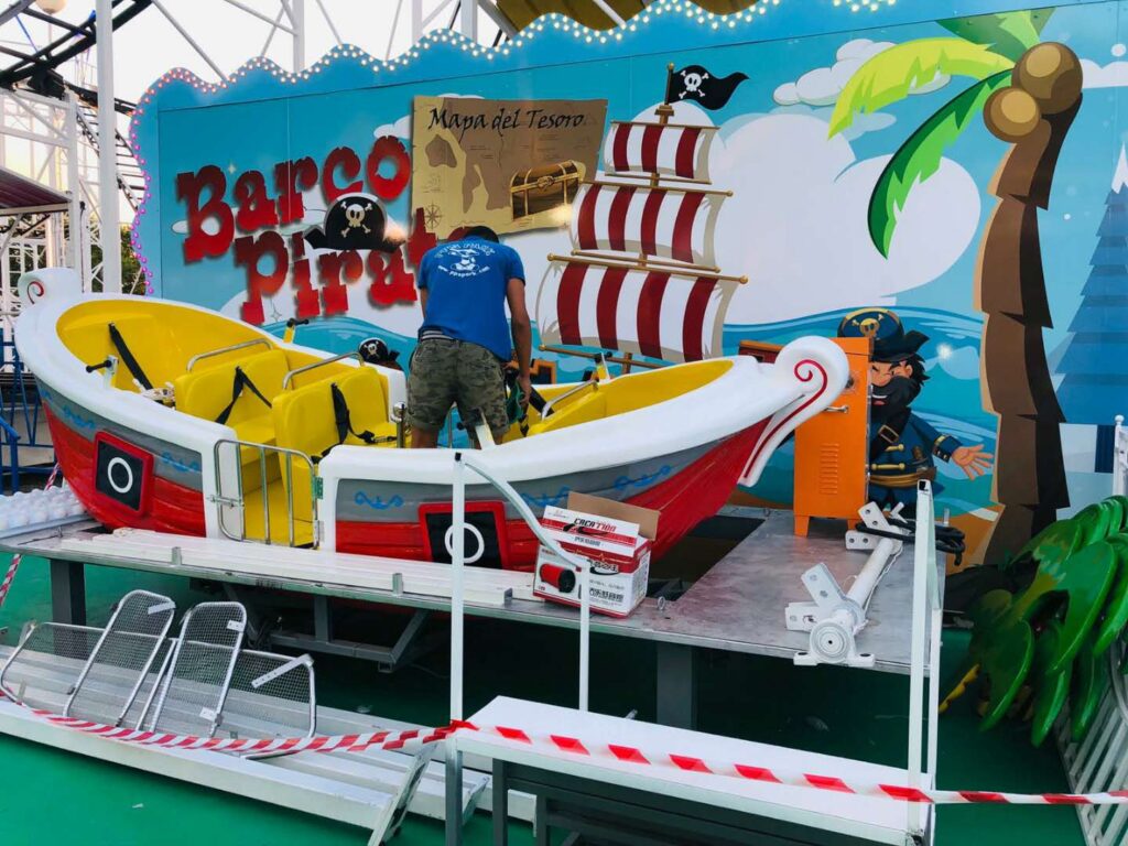 kids pirate ship ride
