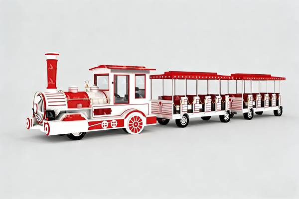 How Can a Trackless Train Ride Connect Distant Attractions and Improve Visitor Circulation?